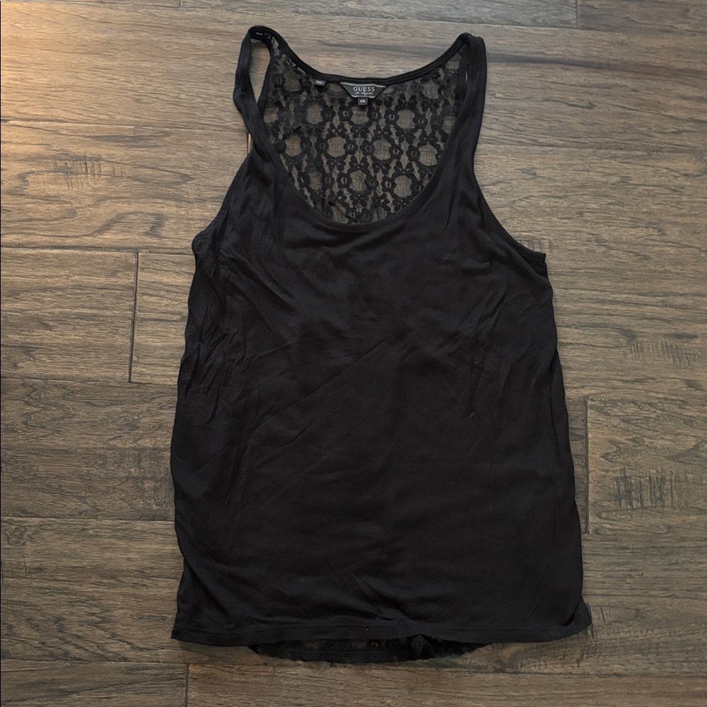 Women’s Guess Lace Razor Back Tank Top - Size Extra Small